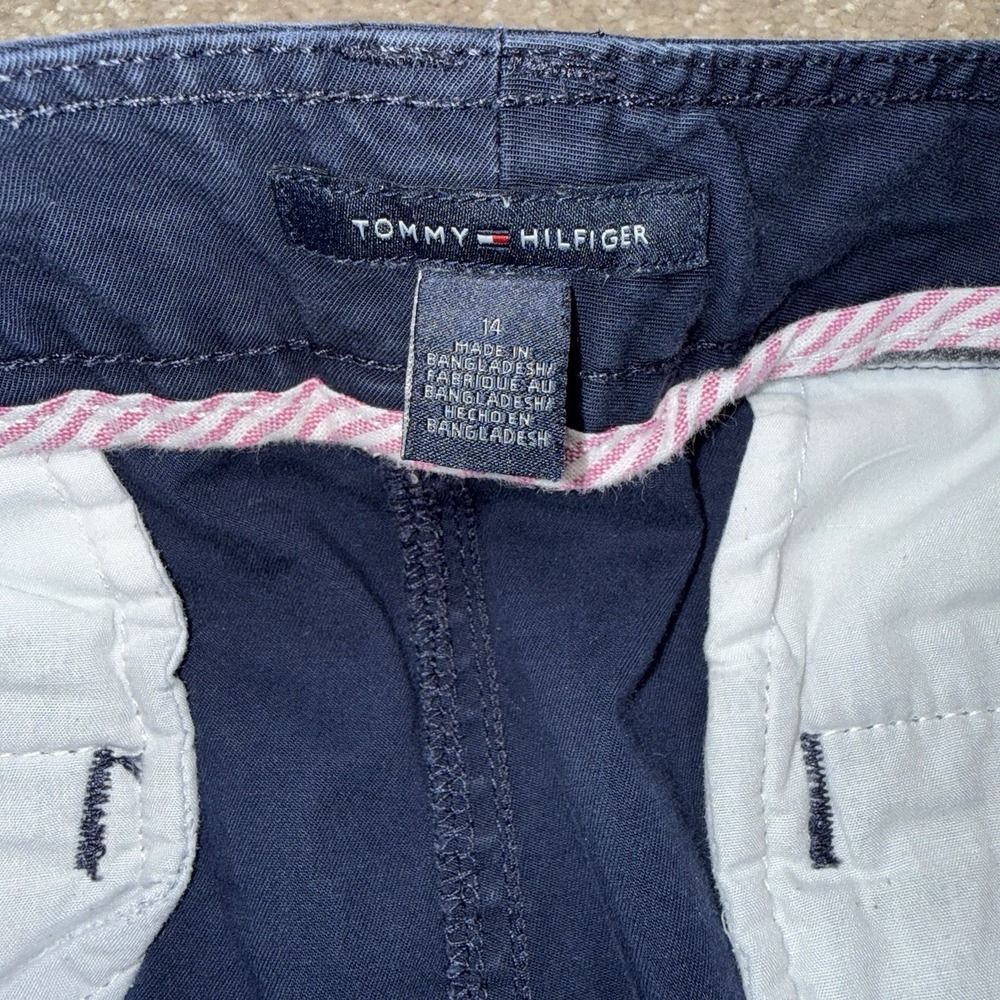 Tommy Hilfiger Navy Blue Cropped Pants Women's Size 14 - Picture 4 of 7